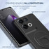 For OPPO Reno8 Pro Magsafe Hidden Fold Holder Full Coverage Shockproof Phone Case(Blue)