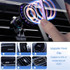 For iPhone Magsafe Magnetic Car Wireless Charger Phone Holder Light Emitting Wireless Charger, Style:  Pickup RGB Light