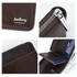 Baellerry D5101 RFID Anti-theft Spliced Short Wallet Retro Multi-card Zipper Coin Purse(Coffee)