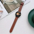 22mm Universal Pointed Tail Leather Watch Band(Saturn Brown)