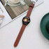 22mm Universal Pointed Tail Leather Watch Band(Brown)