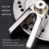 Electrical Vehicle Triangle Disc Brake Lock Universal Alloy Steel Anti-Theft Lock Scooter Padlock(Silver)