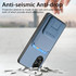 For OPPO Reno9 5G Carbon Fiber Card Bag Fold Stand Phone Case(Blue)