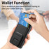 For OPPO Reno8 5G Carbon Fiber Card Bag Fold Stand Phone Case(Black)