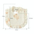Baby Feeding Bib Ruffle Infants Saliva Towel Soft Cotton Burp Cloth, Style: Floral 