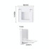 Children Protective Window Lock Flat Movement Doors Drawers Lock Cabinet Door Handle(White)