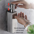 Hotel Stainless Steel Soap Dispenser Home Wall Mounted No Punch Press To Soap Bottle, Style: Round 3 Barrel