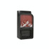 Flame Simulation Mini Portable Desktop Heater, Style:With Remote Control, Plug Type:UK(Black)
