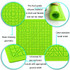 3D Printing Pen Copy Silicone DIY Painting Template Mat, Specification: Green Large