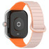 For Xiaomi Mi Band 8 Pro / Redmi Watch 4 Two Color Magnetic Silicone Watch Band(Pink Orange)