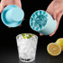 Cylindrical Silicone Ice Cube Cup Ice Making Mold(Blue)