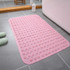 PVC Bathroom Non-slip Mat Thickened Massage Water-proof Foot Mat, Size: 58x88cm(Pink)