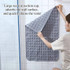 PVC Bathroom Non-slip Mat Thickened Massage Water-proof Foot Mat, Size: 58x88cm(Light Blue)