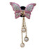 Butterfly Tassel Pearl Diamond Car Air Vent Aromatherapy Clip(Purple)