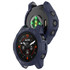 For Garmin Quatix 7 Pro Armored Hollow Half Pack TPU Watch Protective Case(Blue)