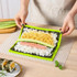 Silicone Sushi Curtain Hand Roll Mold Double-sided Kimbap Tool(Blue)