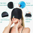 Gel Ice Hood Cooling Eye Mask Hot and Cold Compress Headband for Headache, Spec: Double-layer (Blue)