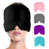 Gel Ice Hood Cooling Eye Mask Hot and Cold Compress Headband for Headache, Spec: Single-layer (Black)