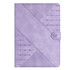 For 8 inch YX Small Butterfly Embossed Leather Tablet Case(Purple)