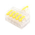 D1-5T Push Type Mini Wire Connection Splitter Quick Connect Terminal Block(Yellow)