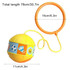 Kids Portable Glowing Ankle Skip Ball One Foot Bouncing Balls, Spec: Standard Version Yellow