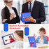 For Samsung Galaxy Tab S9 FE+ / S9+ Fold-Holder Spider Silicone Hybrid PC Tablet Case(Blue Red)