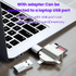 7 In 1 Multi-function OTG Card Reader for iPhone / Android Phone / Huawei / Laptops(Silver Gray)