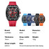 Curren 8442 Sport Six-Hand Silicone Strap Men Quartz Watch, Color: White Shell Red