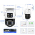 QX101 6MP WiFi Dual Camera Supports Two-way Voice Intercom & Infrared Night Vision(UK Plug)