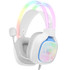 ONIKUMA X22 USB + 3.5mm Colorful Light Wired Gaming Headset with Mic(White)