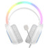 ONIKUMA X22 USB + 3.5mm Colorful Light Wired Gaming Headset with Mic(White)