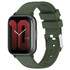 For Garmin Forerunner 645 20mm Smooth Solid Color Silicone Watch Band(Army Green)