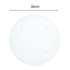 Transparent Acrylic Round Cutting Board with Anti-Slip Mat, Size: 30x30x0.3cm