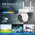 SriHome SH052B Wifi 5MP Wireless PTZ IP AI Auto Tracking Sound&Light Alarm Starlight Color Night Vision Outdoors Surveillance Camera, Plug: UK