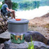 CSTUR Y2218 Outdoor Ultralight Aluminum Stove Camping Fishing Portable Liquid Alcohol Stoves(Dark Green)