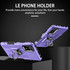 For Xiaomi Poco X4 Pro 5G Ring Holder Armor Hybrid Phone Case(Purple)