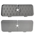 Kitchen Bath Faucet Silicone Drain Mat Sink Splash Proof Silicone Pad(Gray)