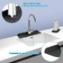 Kitchen Bath Faucet Silicone Drain Mat Sink Splash Proof Silicone Pad(Gray)