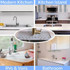 Kitchen Bath Faucet Silicone Drain Mat Sink Splash Proof Silicone Pad(Gray)