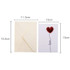 Three-dimensional Heart Valentine Day Greeting Card Blessings Messages Cards with Envelopes, Spec: Balloon