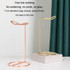 Metal Earphone Holder Desktop Earphone Hanging Rack Storage Display Stand(Golden)