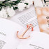 Personalized Metal Anchor Bookmark Cubic Book Page Clip Reading Aid Stationery For Students(Silver)