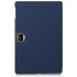 For Honor Pad 9 Custer Pure Color 3-Fold Leather Tablet Case(Dark Blue)