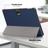 For Honor Pad 9 Custer Pure Color 3-Fold Leather Tablet Case(Dark Blue)