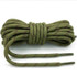 2 Pairs Round High Density Weaving Shoe Laces Outdoor Hiking Slip Rope Sneakers Boot Shoelace, Length:160cm(Army Green-Brown)