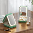 Multifunctional LED Light Cosmetic Mirror Cosmetic Bag Jewelry and Cosmetics Storage Box(White)