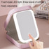 Multifunctional LED Light Cosmetic Mirror Cosmetic Bag Jewelry and Cosmetics Storage Box(Green)