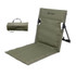 COOLCAMP C-Y006 Outdoor Camping Back Cushion Aluminum Folding Beach Chair Park Wild Leisure Chair(Army Green)