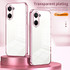 For Realme 10 Pro 5G Transparent Plating Fine Hole Phone Case(Black)