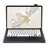 For Honor Pad 9 AH19 TPU Ultra-thin Detachable Bluetooth Keyboard Tablet Leather Case(Black + White)